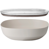 Mepal Silueta serving bowl with lid 4000 ml Nordic white