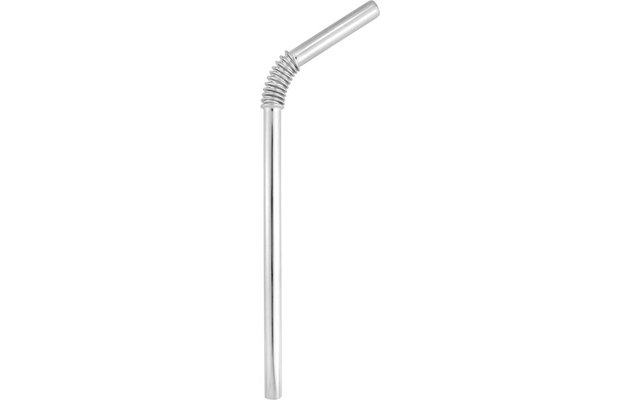 StrawBrothers bendable stainless steel drinking straw silvery