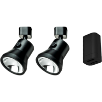 Juego de 2 focos de gu&iacute;a + cargador USB L Lanciano Haba