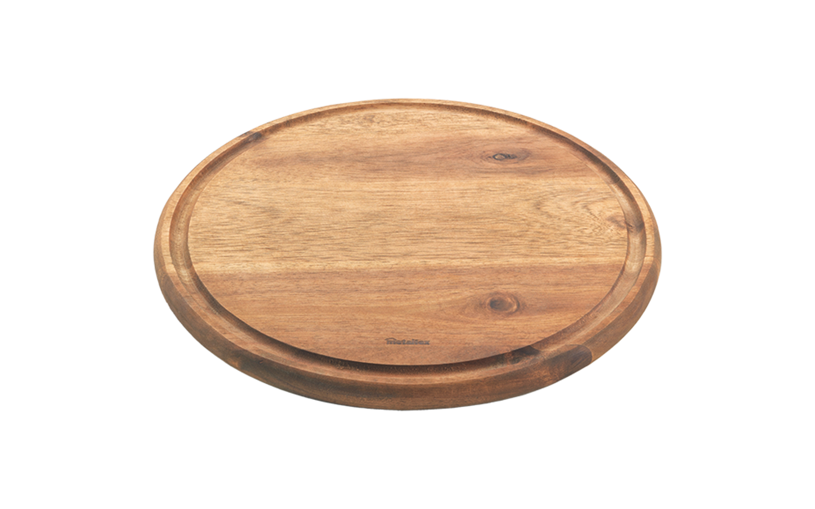 Rundes Holzbrett mit natürlicher Maserung