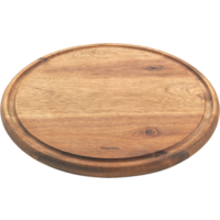 Metaltex Schneidebrett rund aus Akazienholz 24 cm