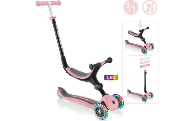 Product afbeelding Globber Go Up Foldable Lights Kinderroller 3-in-1 Maximalgewicht 50 kg 1