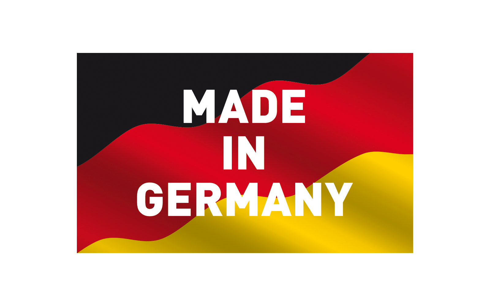 German flag with the text 'Made in Germany'