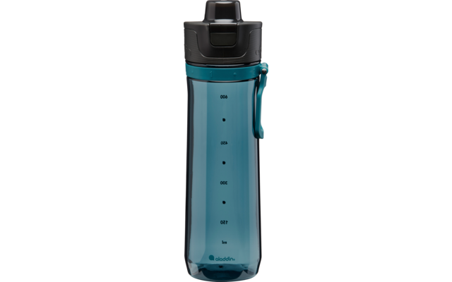 Aladdin Sports Tracker Trinkflasche mit Aufdruck 0,8 Liter navyblau