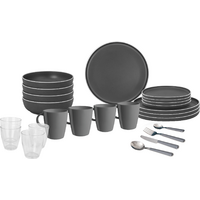 Brunner All Inclusive Dolomit  Geschirr-Set 36-tlg. grau f&uuml;r 4 Personen