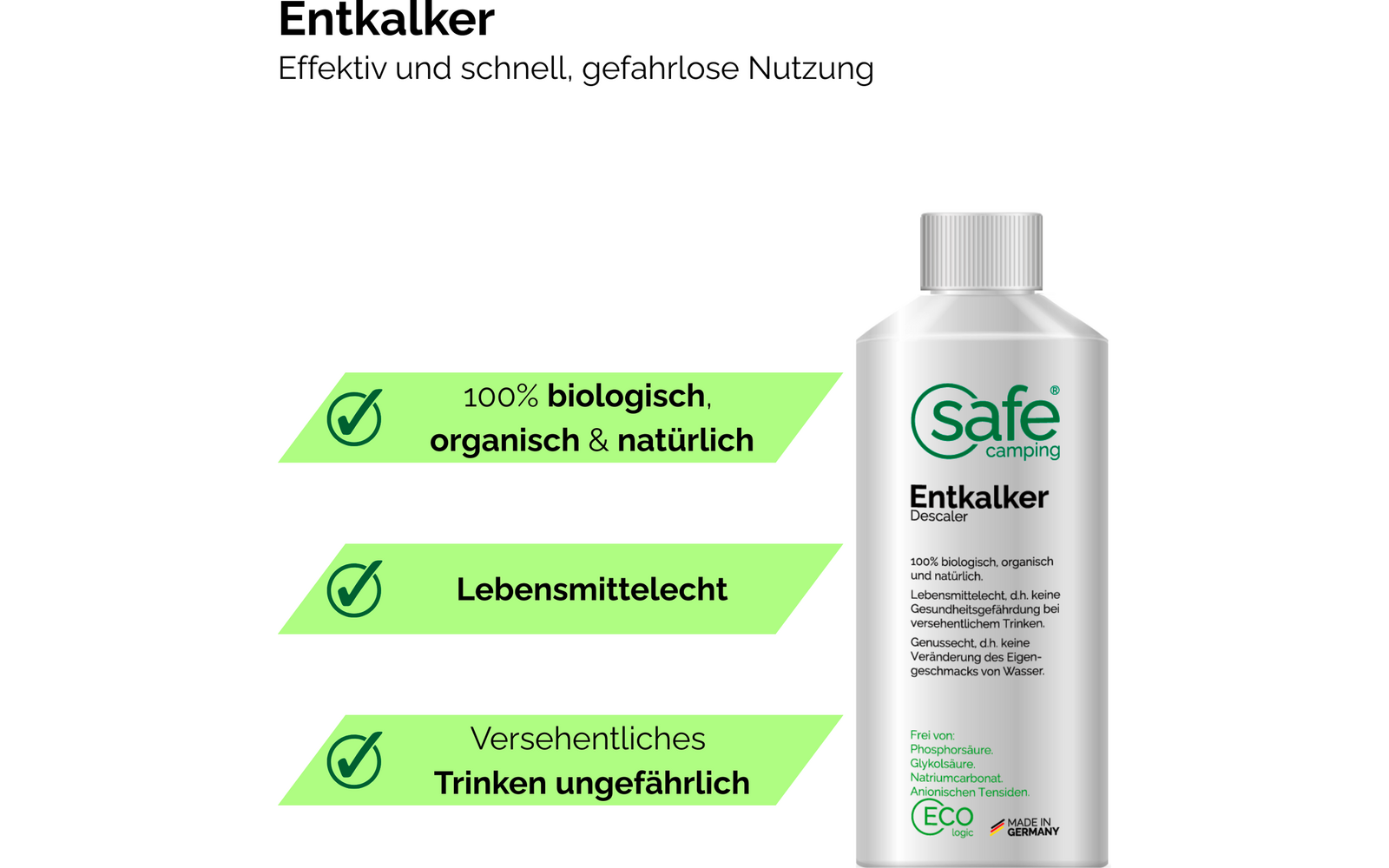 Product afbeelding Safe Camping Entkalker Entkalkungsmittel 1