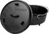 Petromax Dutch Oven Feuertopf aus Gusseisen mit Deckel und Standfüßen 3,5 Liter