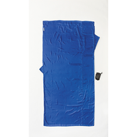 Sac de couchage léger de voyage rectangle  soie bleu ultramarine Cocoon