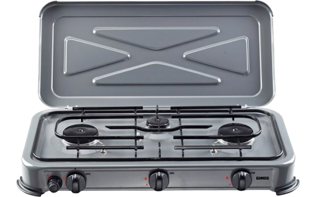 Gimeg stove 3 burners gray