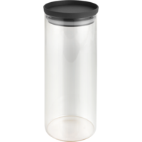 Metaltex  Aroma Line Vorratsdosen rund aus Glas mit Silikondeckel 1500 ml