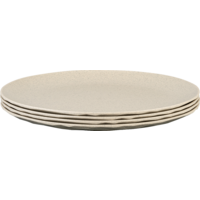 Koziol Tellerset Club Plate 4 teilig flach 260 mm Nature desert sand