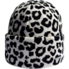 Mütze mit Leopardenmuster vor weißem Hintergrund