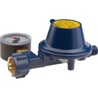 Regolatore di pressione GOK EN61 0,8 kg/h 30 mbar KLF x G1/4LH-KN 90&deg; PRV Man. Marine SV