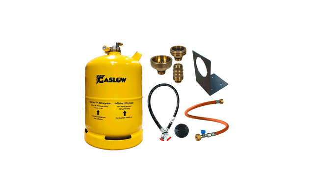 Gaslow LPG cylinder kit with filler neck and nozzle holder 11 kg