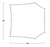 Outwell Canopy Tarp Sonnensegel oder Vordach f&uuml;r Zelte in Gr&ouml;&szlig;e L