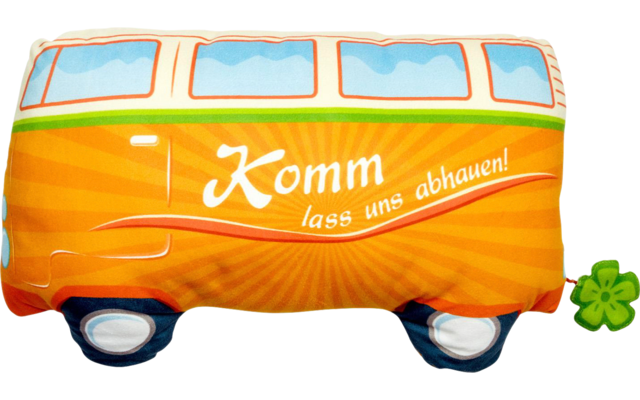 Gruss&Co Pluche Kussen Bus 26 x 42 cm