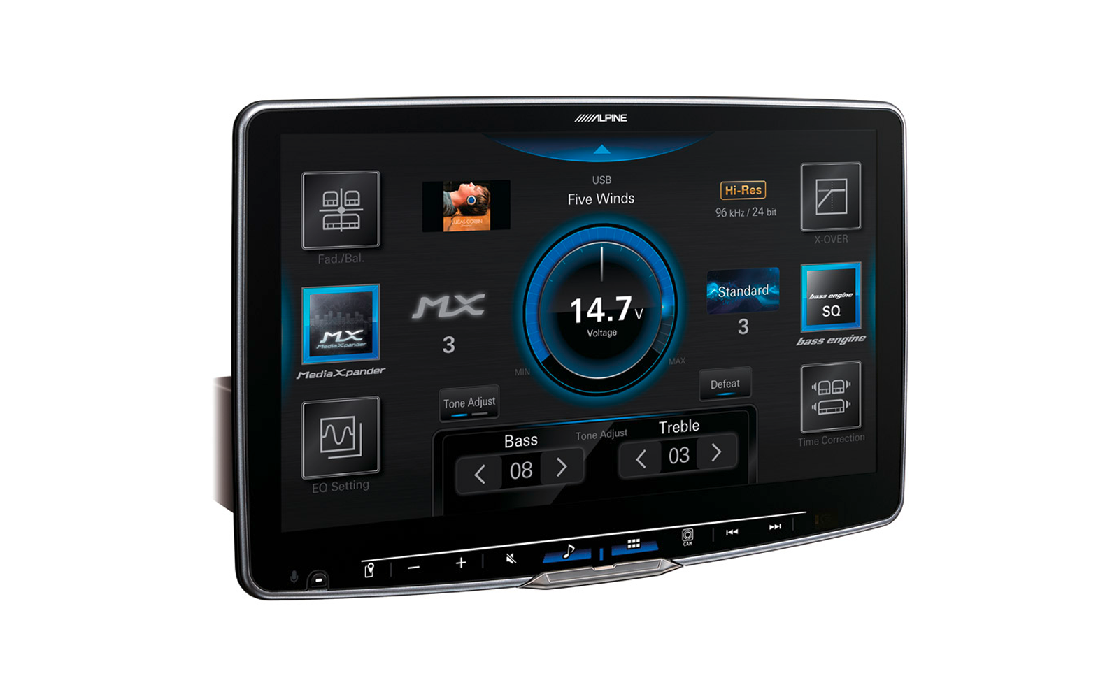 Produktbild Alpine iLX-F115DU Halo11 Autoradio 11 Zoll Touchscreen f&uuml;r Fiat Ducato III, Peugeot Boxer II, Citroen Jumper II & Opel Movano III 1