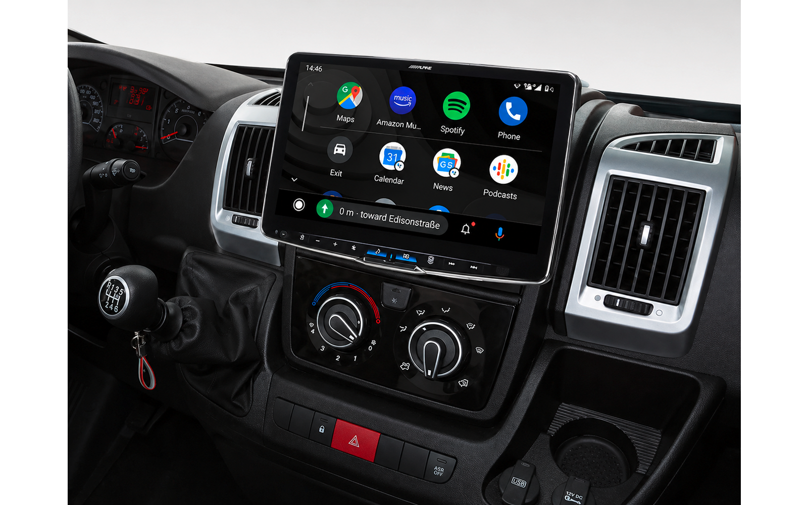 Produktbild Alpine iLX-F115DU Halo11 Autoradio 11 Zoll Touchscreen f&uuml;r Fiat Ducato III, Peugeot Boxer II, Citroen Jumper II & Opel Movano III 1
