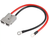 Ective 50A Anderson connection cable 0.3 m with M8 tubular cable lugs