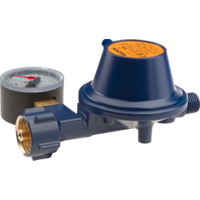 Regolatore di pressione GOK EN61 0,8 kg/h 50 mbar KLF x G1/4LH-KN-90G PRV Man. Marine SV