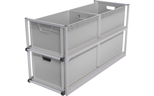 Produktbild SYS-RACK Kastenwagen Heckauszug Regalsystem 120 cm Auszugtiefe 1