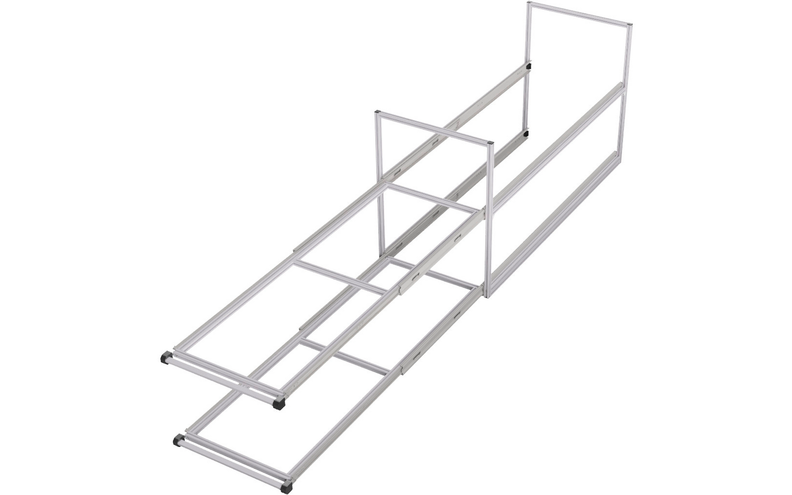 Produktbild SYS-RACK Kastenwagen Heckauszug Regalsystem 120 cm Auszugtiefe 1