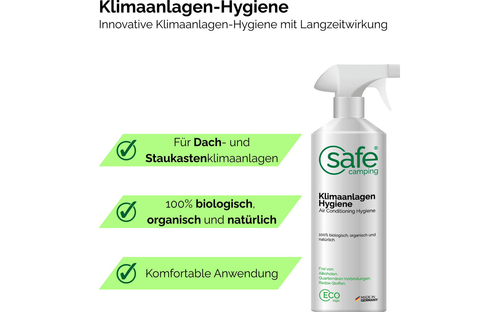 Produktbild Safe Camping Klimaanlagen Hygiene 1