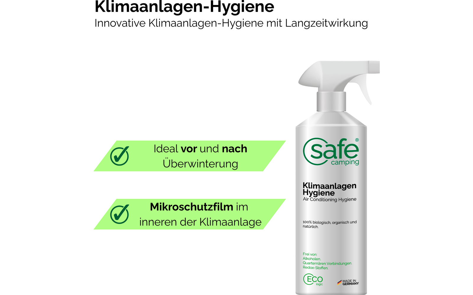 Produktbild Safe Camping Klimaanlagen Hygiene 1