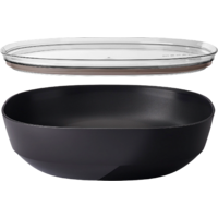 Mepal Silueta serving bowl with lid 4000 ml Nordic black