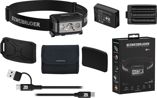 Produktbild Zweibr&uuml;der ZB5H Stirnlampen mit Fokusfunktion 1000 lm 1