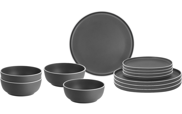 Brunner Dolomit tableware set 12 pcs. gray