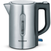 Severin WK 3647 Mini Reise-Wasserkocher 1100 W silber