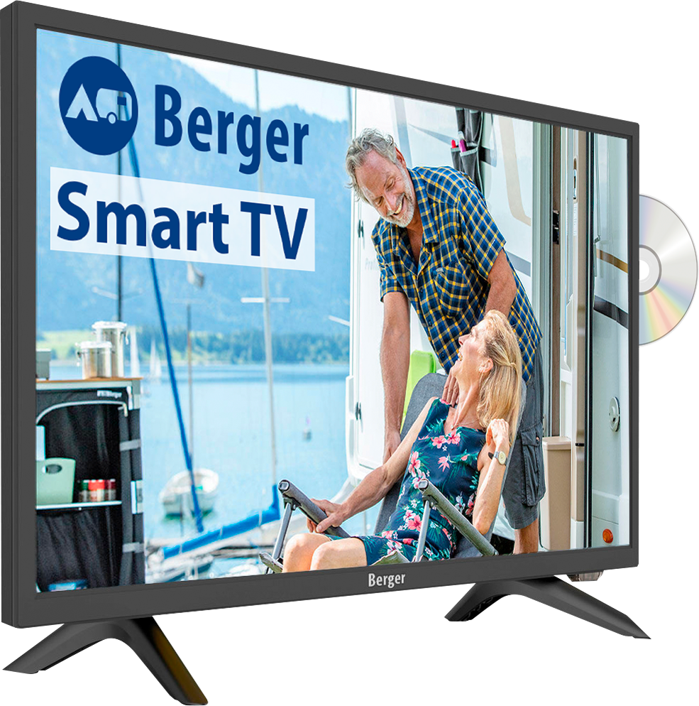 Berger Smart TV Fernseher mit DVD-Player 22 Zoll