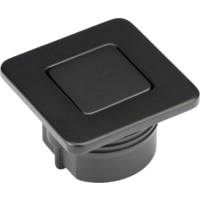 Confurn Push Lock + Push In Schloss Druckknopf mit Rosette schwarz