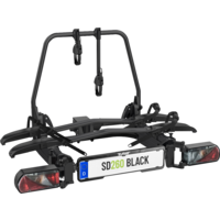 EUFAB SD260 scharnierdeurdrager 2 fietsen 60 kg e-bike geschikt zwart