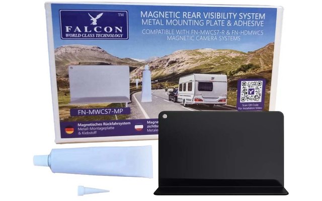 Produktbild Falcon Metall-Montageplatte f&uuml;r Magnet-Funkkamera FN-MWCS7-R mit Klebefl&auml;che 1