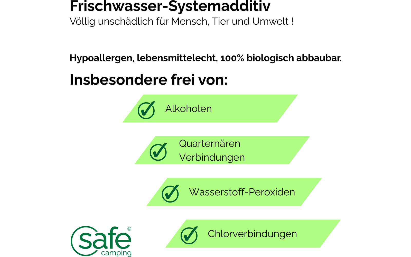 Product afbeelding Safe Camping Frischwasser-Systemadditiv Wasseradditiv 1