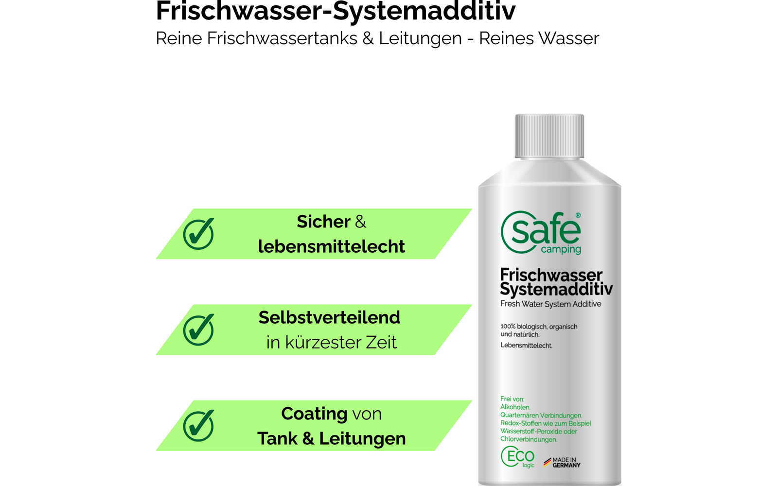 Product afbeelding Safe Camping Frischwasser-Systemadditiv Wasseradditiv 1