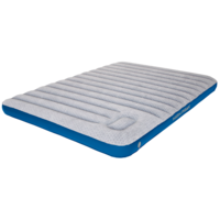 High Peak Air bed Cross Beam Extra Long air bed with integrated pump light gray / blue Double