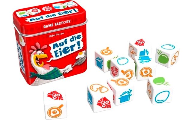 Product afbeelding Game Factory Auf die Eier W&uuml;rfelspiel f&uuml;r 2-5 Spieler ab 8 Jahren 1
