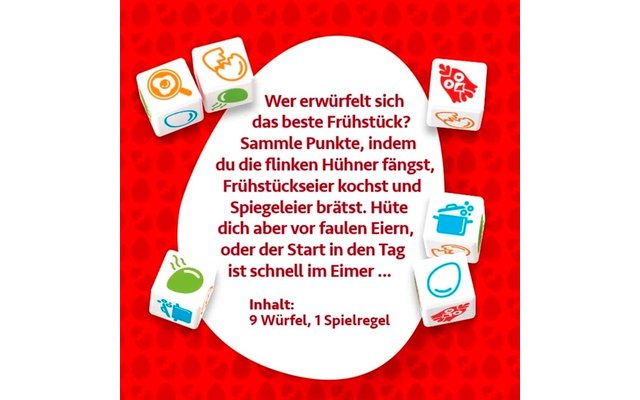 Product afbeelding Game Factory Auf die Eier W&uuml;rfelspiel f&uuml;r 2-5 Spieler ab 8 Jahren 1