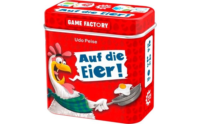Product afbeelding Game Factory Auf die Eier W&uuml;rfelspiel f&uuml;r 2-5 Spieler ab 8 Jahren 1