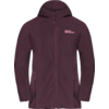 Dunkelrote Kapuzenjacke mit durchgehendem Reißverschluss und Logo auf der Brust