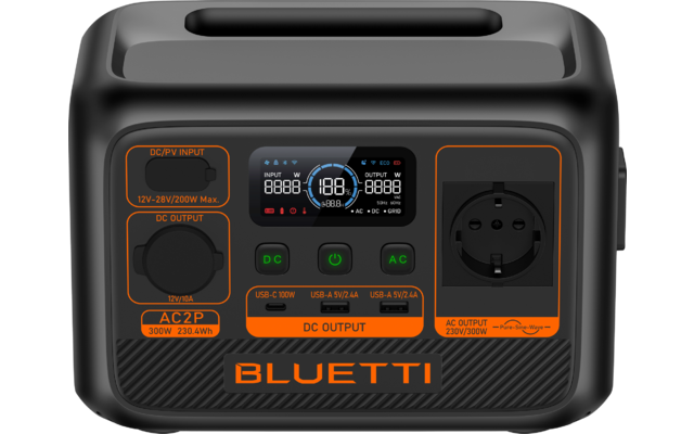 BLUETTI Portable Power Station AC2P-Black-EU