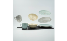 Silwy Magnet Set de vaisselle en porcelaine 11 pièces pour 2 personnes