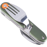 Flamefield cutlery set 4-in-1 magnetic portable forest green