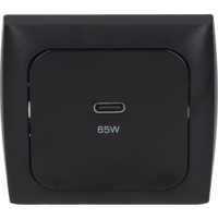 Prise de recharge USB-C Haba C-Line 65 W pour r&eacute;seau de bord 12 V, noire