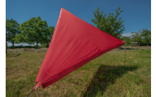 Bent awning Zip Protect Canvas Single red/RV black