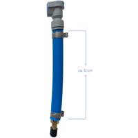 Adaptateur de drainage Bluuwater Click & Ready Tuyau d'eau potable 12 cm droit