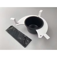Flexaport scheidingswc-inlegset geschikt voor Tecma Silence Plus 2G wit PVC met 50 zakjes geurdicht incl. foliesealer 15 cm